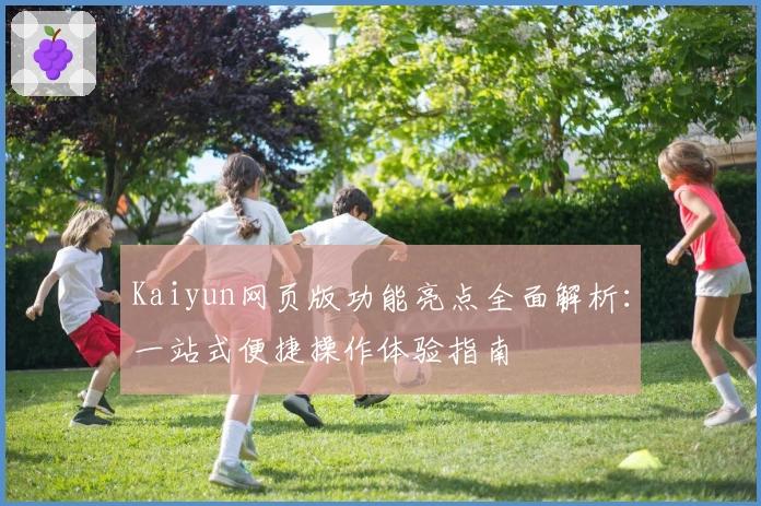 Kaiyun网页版功能亮点全面解析：一站式便捷操作体验指南